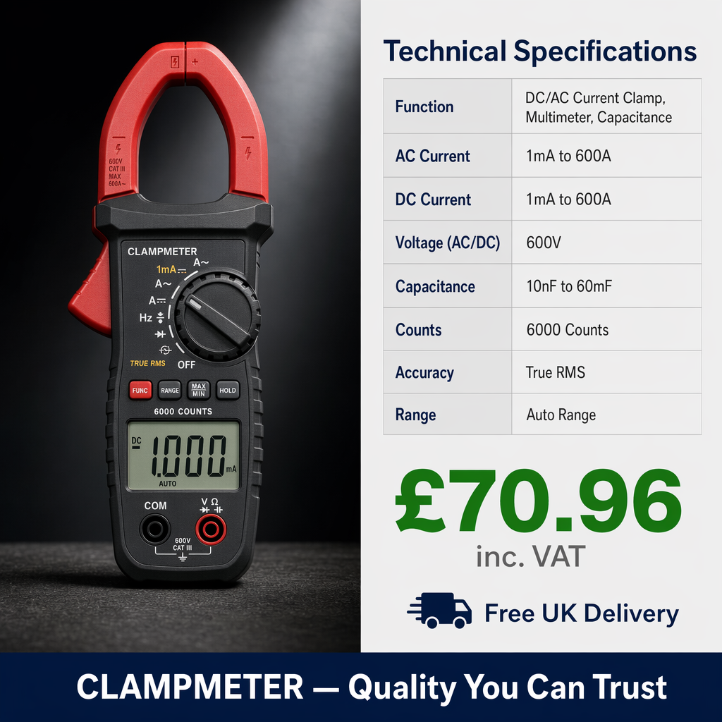 ClampMeter UK specifications comparison